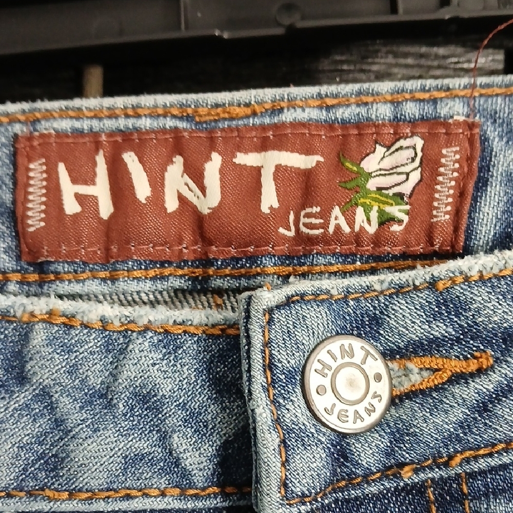 Hint Juniors Blue Jeans Bootcut SZ 1 - Picture 2 of 8